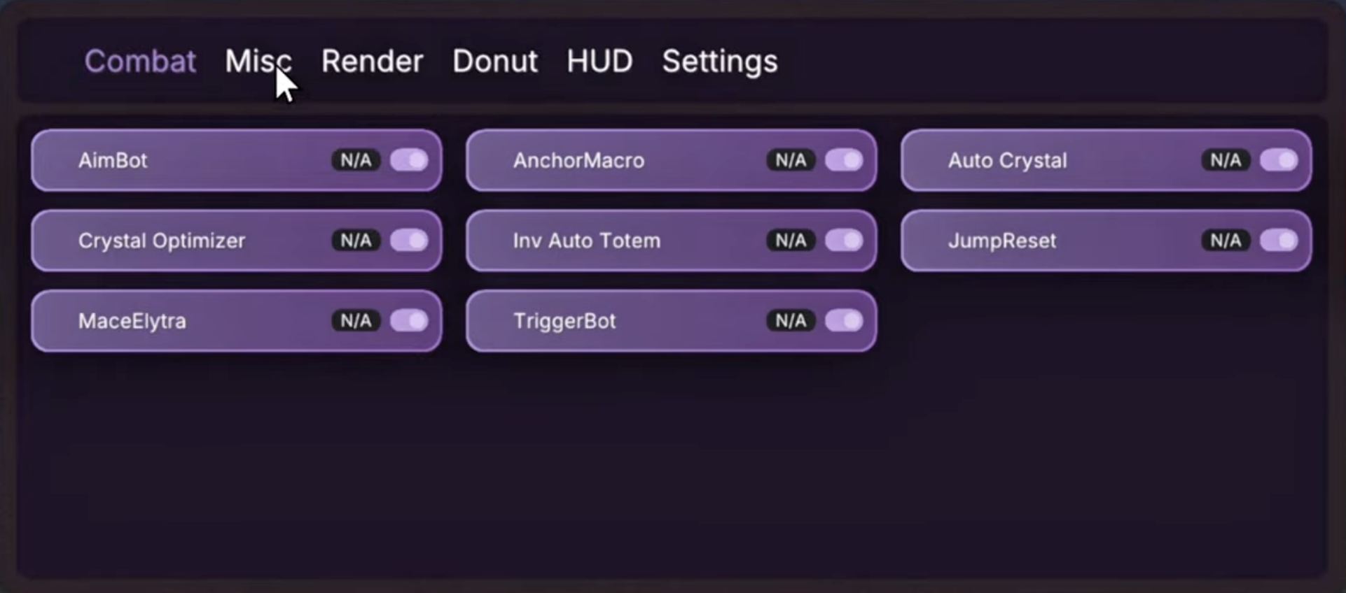 Nova Client home dashboard